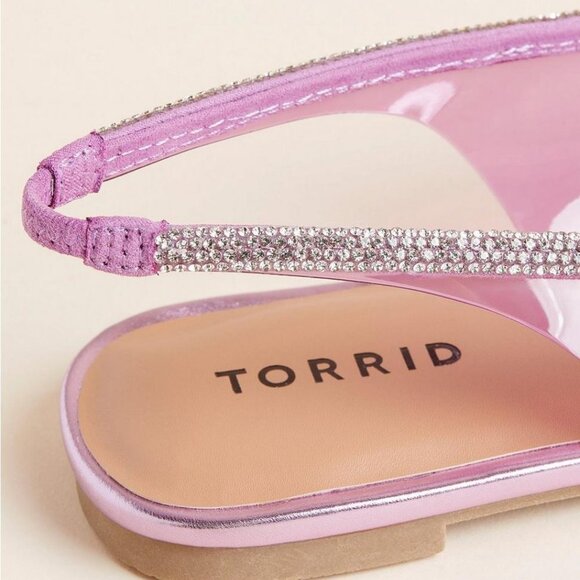 NWT Pink and Silver Pointed Toe Slingback - Picture 7 of 8